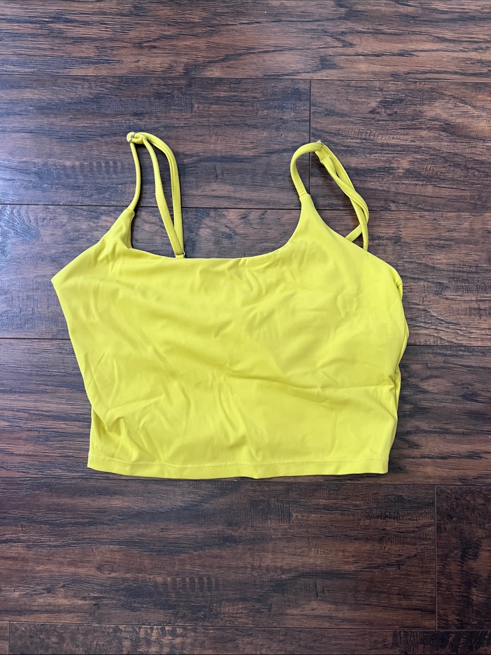 Women’s Yellow Cropped Tank Top